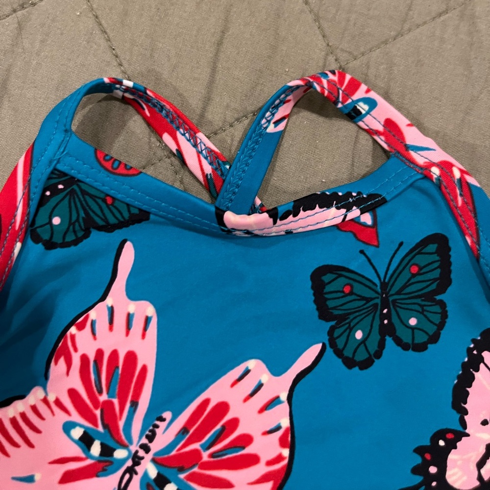 Hanna Andersson Swimsuit 12-18m (80) - Butterfly Print - Picture 5 of 6